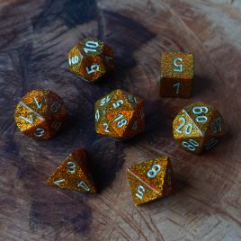 Chessex Glitter Gold/Silver Polyset