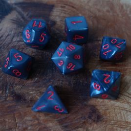 Chessex Velvet Black/Red Polyset