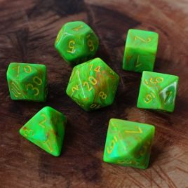 Chessex Vortex Slime/Yellow Polyset