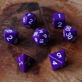 DD Plain Color Purple/White Polyset