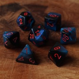 Chessex Gemini Black Starlight/Red Polyset