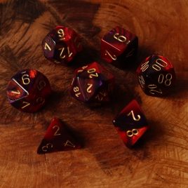 Chessex Gemini Purple Red/Gold Polyset