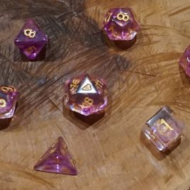 DD, Smokey see-through Purple/Gold Polyset