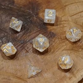 DD, Smokey see-through White/Gold polyset