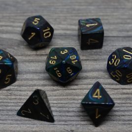 Chessex Lustrous, Shadow/Gold Polyset