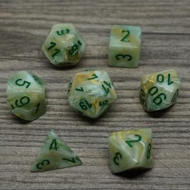 Chessex Marble, Green/Dark Green Polyset
