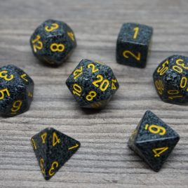Chessex Speckled Urban Camo/Yellow Polyset