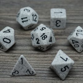Chessex Speckled Artic Camo/Black Polyset