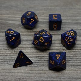 Chessex Speckled Golden Cobalt/Gold Polyset