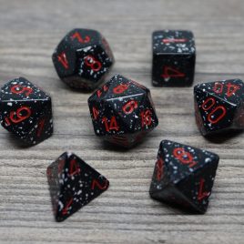 Chessex Speckled Space/Red Polyset