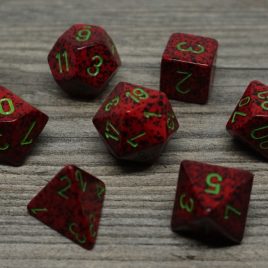 Chessex Speckled Strawberry/Green Polyset