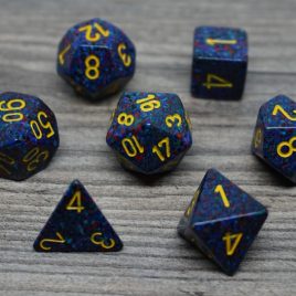 Chessex Speckled Twilight/Yellow Polyset