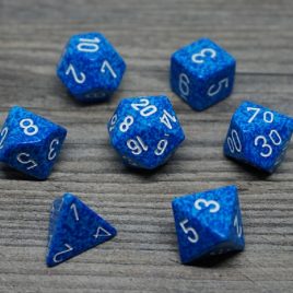 Chessex Speckled Water/White Polyset