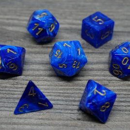 Chessex Vortex, Blue/Gold Polyset
