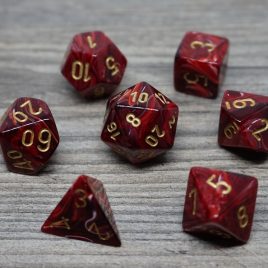 Chessex Vortex, Burgundy/Gold Polyset