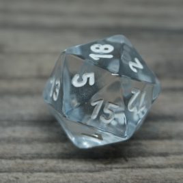 Chessex Signature Nebula Clear D20