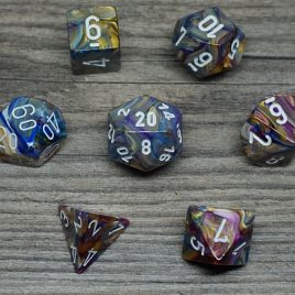 Chessex Festive Carousel/White Polyset