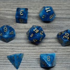 Chessex Phantom Teal/Gold Polyset