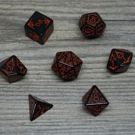 Bescon, Halloween Black Dice Polyset