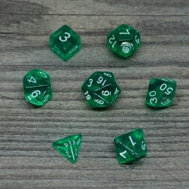 Bescon, See-Through Mini Dice Green Polyset