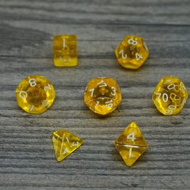 Bescon, See-Through Mini Dice Yellow Polyset