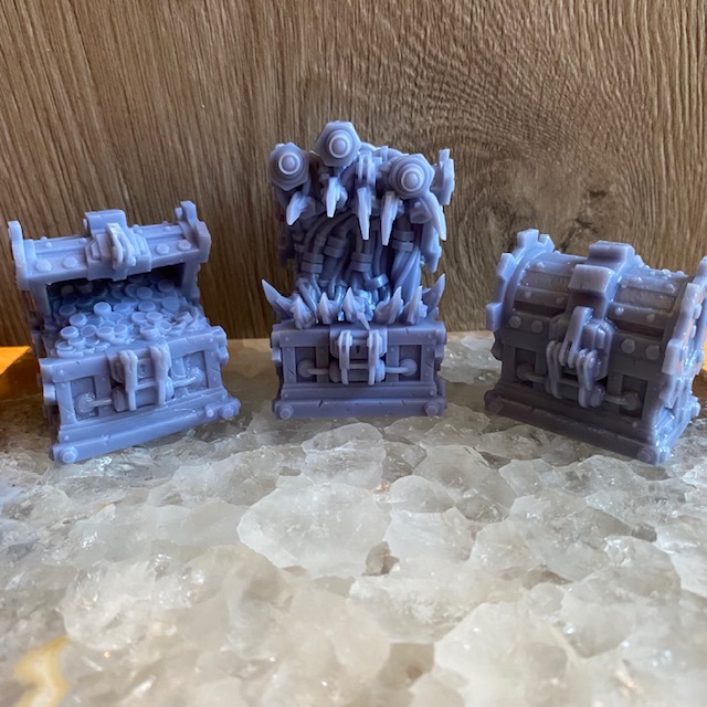 Mimic Chest Set, Gears, D&D Miniatures, Dungeons and Dice Dungeons & Dice